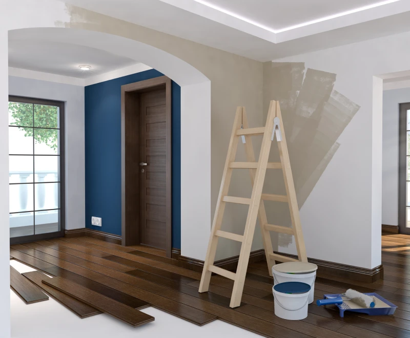 Sh Renov Entreprise De Renovation Dinterieur Aix En Provence Un Peintre En Action Sur Un Mur St Maximin La Ste Beaume 2